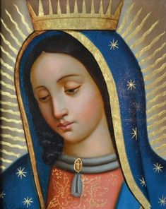 an icon of the virgin mary