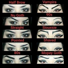 Scenecore Makeup, Goth Eyebrows, Punk Makeup, Graphic Makeup, Halloween Tattoo, Alternative Makeup