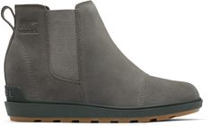 Durable and breathable  the Sorel Evie II women's boots take on a classic Chelsea silhouette to pair everyday versatility with walk-all-day comfort. Sorel Evie Boots Outfit, Shoes To Wear In Winter, Women Waterproof Boots, Sorel Evie, Womens Casual Boots, Womens Waterproof Boots, Chelsea Boots Women, Sorel Womens, Black Sea