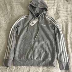 Gray Adidas Hoodie. So Comfy And Perfect For A Casual Look Black Crop Hoodie, Adidas Hoodie Women, Gray Adidas, Adidas Crop Top, Adidas Cropped Hoodie, Adidas Crop, Long Sleeve Striped Top, Adidas Hoodie, Pink Adidas