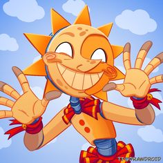 an image of a cartoon character holding his hands up