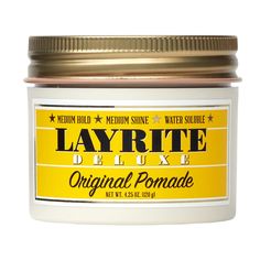 Layrite Pomade - MagnusSupplyLayrite Mens Pomade, Thick Hair Styles Medium, Unruly Hair, Vanilla Scent, Hair Pomade, Hair Control, Vanilla Fragrance, Hair Wax, Normal Hair