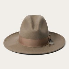 The McCrea | Stetson Wide Brim Fedora Mens, Stetson Cowboy Hats, Link Hat, Mens Dress Hats, Wool Fedora Hat, Silver Arrow, Stetson Hat, Beige Boho, Wide Brim Fedora