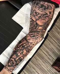 a person with a tattoo on their arm