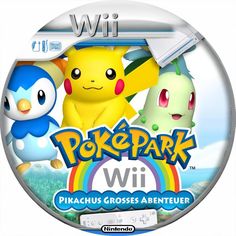 the front cover of a wii game with pikachu and other pokemon characters on it