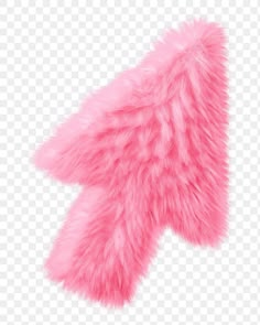 a pink furry animal tail on a white background png, transparent and no background