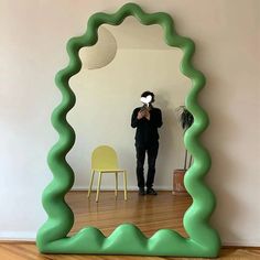 Irregular Decorative Frame Floor Length Mirror Modern Floor Mirror, Modern Floor Mirrors, Moroccan Riad, Floor Length Mirror, Living Room Nordic, Moroccan Bedroom, Decorative Frame, Modern Floor