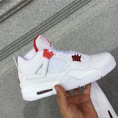 Brand New In Box, Never Worn. Eu 43(Men's 9.5 Or Women's 11) For Product Details, Please Refer To The Photo Taken. -No Trades -Price Won't Be Discussed In The Comments Air Jordan 4 White Metallic Red, Red High-top Sneakers With Perforations For Streetwear, Casual Air Jordan 4 High-top With Red Sole, Air Jordan 4 Low-top With White Sole, Casual Air Jordan 4 With Red Sole, Air Jordan 4 Streetwear With Perforations, Low-top Air Jordan 4 With Perforations For Sports, Casual Air Jordan 4 Low-top With Perforations, Air Jordan 4 Perforated Lace-up For Streetwear