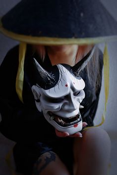 Hannya Mask will perfectly decorate your interior and it is suitable for a carnival or photoshoot. Moreover, I make to order Japanese masks according to your color and design preferences.  The finished product is ready to wear. Handmade from high-strength resin, hypoallergenic and safe. Hand painted with acrylic paints and covered with matte lacquer. There is a soft pad for comfort inside the mask, also comes with a wide strap and elastic bands. Suitable to hang on the wall. (If you want to hang Traditional Hannya Mask, Hannya Maske, Oni Maske, Kabuki Mask, Japanese Hannya Mask, Demon Mask, Hannya Mask, Noh Mask, Japanese Mask