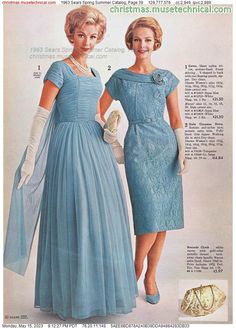 1963 Fashion, 1960’s Fashion, Vintage Bridesmaid Dresses, 60s 70s Fashion