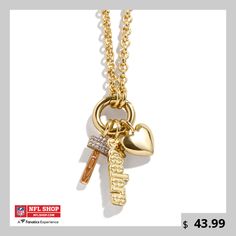 Showcase your Pittsburgh Steelers pride with this charming necklace from WEAR by Erin Andrews. With an adjustable chain and a lobster clasp closure, this necklace offers a comfortable and secure fit. The charm, measuring approximately 1.5" x 1" x .75", features enameled details and embossed graphics, adding a touch of elegance to your game-day attire. Embossed Graphics, Erin Andrews, Tote Pattern, Mini Purse, Dream Jewelry, Pittsburgh Steelers, Pittsburgh, Womens Jewelry Necklace, Lobster Clasp