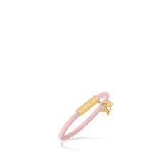 LOUIS VUITTON® - Lv Push Bracelet - Rose Ballerine Louis Vuitton Gifts, Trunk Bag, Louis Vuitton Official, Silver Jewelry Fashion, Wallet Pouch, Buckle Shoes, Monogram Bag, Bracelet Collection, Wallet Chain