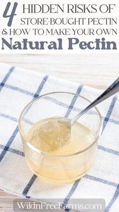 natural pectin Natural Pectin For Jam, Apple Peel Jelly No Pectin, No Pectin Jam Recipes, How To Make Pectin, Pectin Substitute, Food Scrap Recipes, Diy Pectin, Pectin Recipes