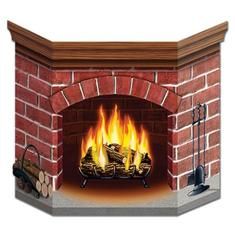 an image of a fire place with flames