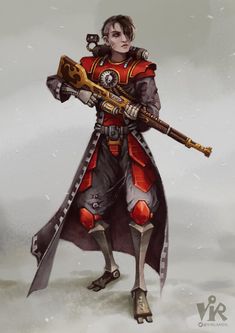 Dnd Spelljammer, Skitarii Art, Warhammer 40k Skitarii Art, 40k Adeptus Mechanicus, Warhammer 40k Astra Militarum Art, Warhammer Mechanicus, Red Thirst 40k, Tech Priest, 40k Vostroyan Firstborn