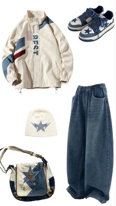 Comfort Clothes Aesthetic, Light Blue Outfits Men, Wave To Earth Aesthetic Outfit, Wave To Earth Outfit Ideas, Wave To Earth Outfit, Wave To Earth, Aesthetic Fit, Tiktok Outfits