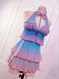 Winx Club Bloom Enchantix Cosplay, Pink And Blue Outfit Aesthetic, Winx Club Dresses, Winx Dresses, Bloom Winx Club Aesthetic, Ballgown Cosplay, Winx Halloween