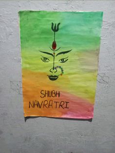 a colorful poster with the words shugh navratree written on it