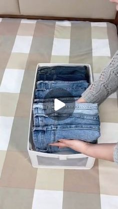 The Folding Hacks on Instagram: "Easily Organize Your Sweater & T-shirt 🎽 Click the link in our bio @thefoldinghacks to get yours, SALE ends in 24 hours. ⏰" T Shirt Storage, Diy Fashion Videos, Folding Hacks, Folding Fitted Sheets, Folding Jeans, Closet Hacks, Clothes Closet Organization, The Verve, Clothes Organization Diy