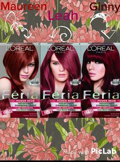 Loreal Purple Hair Dye, Loreal Hair Color Red, Feria Hair Color, Celeb Hair, Loreal Hair Color, Schwarzkopf Hair Color, Shades Of Red Hair, Dyed Hair Purple