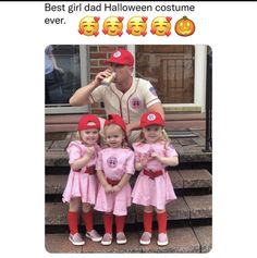 Creative Costume Ideas, Creative Costume, League Of Their Own, Halloween This Year, Girl Dad, Group Halloween Costumes, Mom Baby, After Life, Creative Halloween Costumes