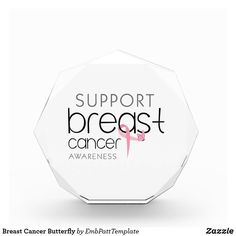 Breast Cancer Butterfly Acrylic Award