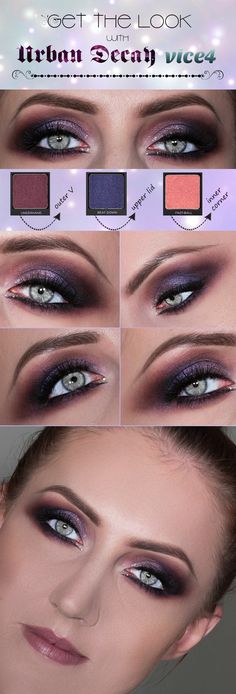 Still in doubt what you're gonna wear as your New Year makeup tonight? I have a very festive and sexy purple makeup look with subtle glitter… Purple Makeup Looks, Party Make-up, Party Makeup Looks, New Year's Makeup, Trendy Eyeshadow, Purple Tips, Gold Eye Makeup, Simple Eyeshadow, Cat Eye Makeup