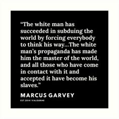 a black and white quote with the words,'the white man has succed in