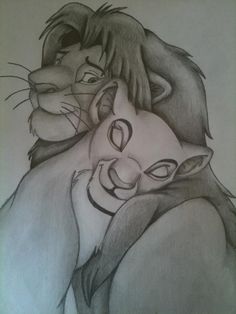 the lion and the person are hugging each other