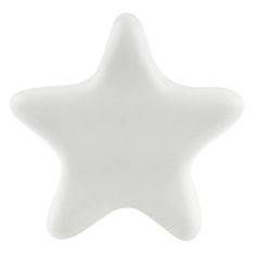 a white star ornament on a white background