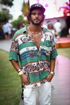 Mens Rave Outfits: 22 Cool Ideas for EDM Festival Fashion | Techno & Summer Trends Festival Inspo Outfits Men, Bohemian Outfits For Men, Festival Clothes Men, Spring Festival Outfit, Bohemian Outfit Men, Mens Rave Outfits, Beach Festival Outfit, Mode Coachella, Coachella Outfit Men