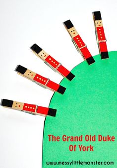 the grand old duke of york is made out of clothes pins