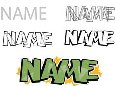 some type of graffiti font that can be used to spell out name names or words