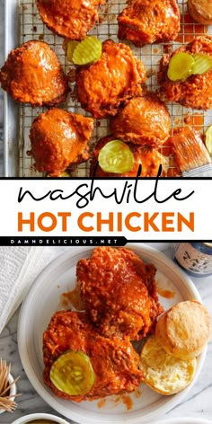 Get your favorite hot sauce ready for this chicken dinner recipe! This spicy chicken is a simple family dinner you'll want to have again and again. What's not to love about an easy Nashville Hot Chicken that's crispy, crunchy, and packed with heat? Chicken Damn Delicious, Hawaiian Chicken Recipe, Best Chicken Recipes For Dinner, Buttermilk Marinade, Nashville Hot Chicken Recipe, Hot Chicken Recipe, Dill Pickle Chips, Dinner Ideas For Family, Nashville Hot Chicken