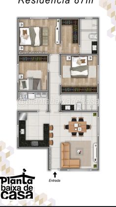 the floor plan for an apartment in costa rica