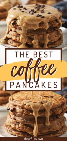 Coffee Pancakes, breakfast ideas, brunch party Cool Pancake Recipes, Easy Weekend Breakfast Ideas, Fancy Brunch Food Ideas, Decadent Breakfast Recipes, Dessert Pancake Recipe, Waffle Breakfast Ideas Brunch, Cacfp Breakfast Ideas, Coffee Pancakes Recipe, Make Breakfast With Me