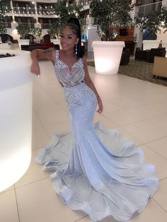 Shiny Prom Dress, Baddie Prom, Highschool Prom, Prom 2k22, Baby Blue Prom Dresses, Neon Prom Dresses, Senior Szn, Prom Dress Black, Prom Dresses Long Mermaid