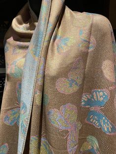 Nemesis Vintage Pastel gold Paisley Brocade Pashmina Scarf Wrap Vintage styled wrap 28 X 70 Nice brocade paisleyThese are replicated from vintage shawl collections by my own company We may have larger quantities available for weddings, bridesmaids, or wholesale orders. Please inquire. Ships free in the US Check out our over a THOUSAND great reviews Gold Pashmina Shawl, Gold Silk Shawl, Gold Bohemian Pashmina Shawl, Festive Gold Shawl Scarf, My Own Company, Vintage Shawl, Gold Paisley, Own Company, Vintage Shawls