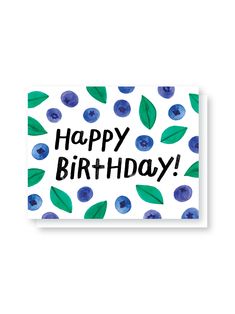 birthday blueberries card Pretty Birthday Cards, Covington Ky, Egg Shells, Blueberries, Personal Message, Note Cards, Card Ideas, Greeting Card, Birthday Cards