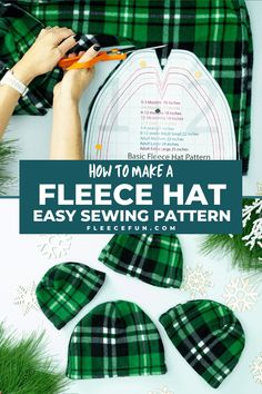 how to make a fleece hat easy sewing pattern