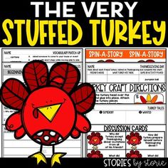 the very stuffed turkey story with pictures and text