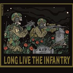 Machine Gunner Tattoos, Us Army Infantry, Ww1 Art, Army Infantry, Military Pictures