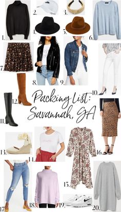 What I'm Packing for Savannah Fall Savannah Outfits, Georgia Spring Outfits, Outfit Ideas For Savannah Georgia, Savannah Ga Outfits Winter, Savannah Georgia Winter Outfit