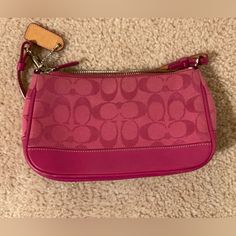 Hot Pink Authentic Coach Purse Pink Coach Clutch Bag, Pink Coach Purse, Pink Coach Purses, Coach Purse, Mini Bags, Coach Purses, Coach Bags, Mini Bag, Hot Pink