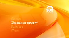 an orange and yellow background with the words amazonian project