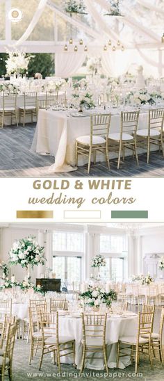 the wedding colors are white and green