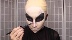 Diy Alien Makeup, Easy Alien Makeup Simple, Alien Makeup Tutorial, Halloween Alien Makeup, Alien Halloween Costumes