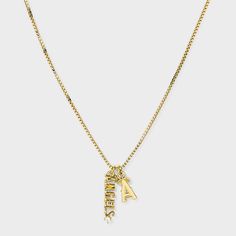 Elevate your game day style with the Bijoux Sport by Luv Aj MLB Charm Necklace. Regardless of which team you’re rooting for, we’ve got the perfect pieces to help you show off your team spirit. This necklace features a sleek charm crafted from high-quality gold-plated brass, ensuring durability and a polished metal finish. The necklace is adorned with an eye-catching logo charm of your favorite MLB team. High quality but also affordable, these pieces are built to endure much more than a nine-inni Gold Necklace With Logo Charm, Gold-tone Charm Necklaces With Logo For Gifts, Angle Necklace Gold, Luxury Gold-tone Necklaces With Logo Charm, Gold Necklace Angel, Luv Aj, Los Angeles Angels, Nameplate Necklace, Rose Quartz Heart