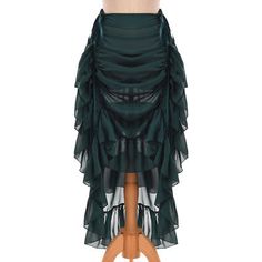 Gothic Women Ruffled Chiffon Skirts Vintage Victorian Steampunk Lace-Up Dress | eBay Gothic Asymmetrical Skirt For Party, Gothic Skirt Bottoms For Party, Fitted Alternative Pleated Skirt, Steampunk Tiered Skirt For Cosplay, Gothic Fitted Party Skirt, Fitted Gothic Party Skirt, Gothic Fitted Skirt For Party, Gothic Pleated Skirt For Alternative Fashion, Fitted Punk Style Skirt For Costume Party