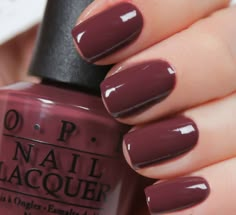 Fall Nails Opi, Unghie Nail Art, Bridal Nail Art, Fall Nail Colors, Opi Nails, Manicure Y Pedicure